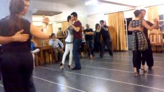 Practicas  de tango CARLOS PEREZ y ROSA FORTE
