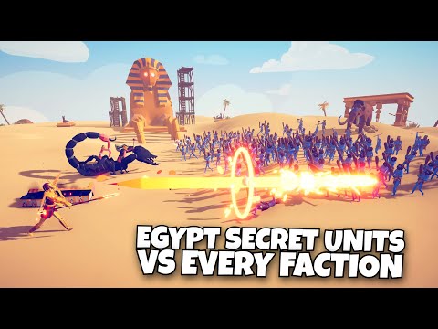 EGYPT SECRET UNITS vs EVERY FACTION - Totally Accurate Battle Simulator TABS