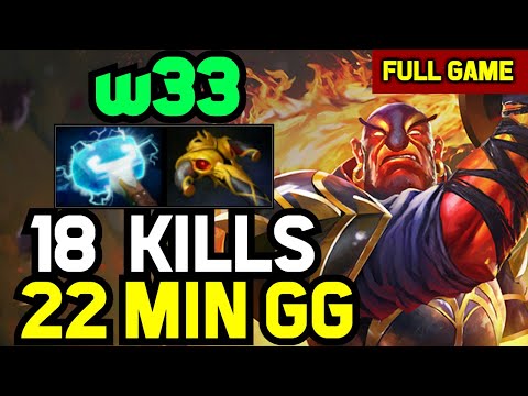 w33 MID Ember spirit HIGH RISK plays 18 Kills in 22 minutes