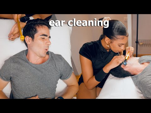ASMR: ZERO EXPERIENCED Massage Therapist gives me a CHINESE EAR CLEANING!