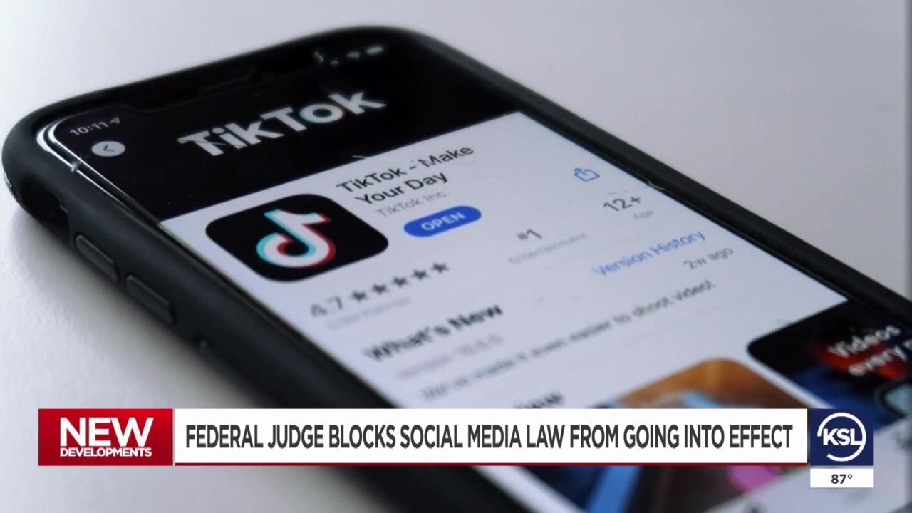 Federal judge temporarily blocks Utah social media laws aimed to protect children