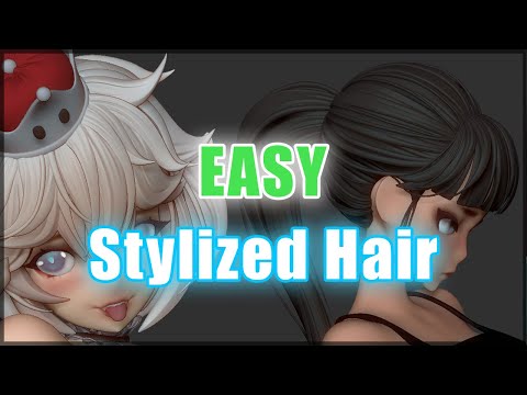 How To Make Stylized HAIR