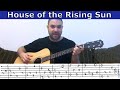 Fingerstyle Tutorial: House of the Rising Sun - w ...