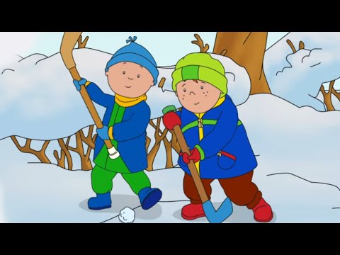 Caillou Learns Ice Hockey | Caillou Compilations