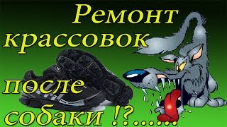 preview picture of video 'Язычки на крассовках собачьи проделки (ремонт обуви) shoe Repair'