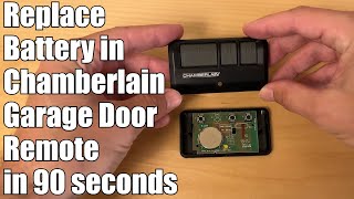 How To Replace Battery Chamberlain Garage Door Opener Remote