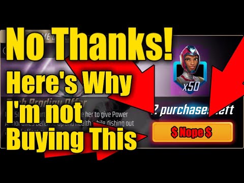 NO THANKS | This Offer is HOT GARBO | Iron Heart Offer | Post Release Review | Marvel Strike Force
