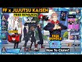 FREE FIRE JUJUTSU KAISEN FREE REWARDS EVENT YUJI ITADORI FREE BUNDLE FREE REWARDS