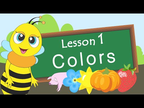 Colors. Lesson 1. Educational video for children (Early childhood development). Video