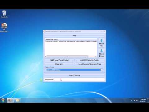 MS PowerPoint Print Multiple Presentations Software