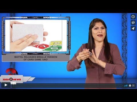 Mattel releases braille version of card game 'UNO' (ASL - 10.2.19)