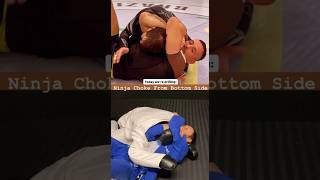 Ninja Choke From Bottom Side Control