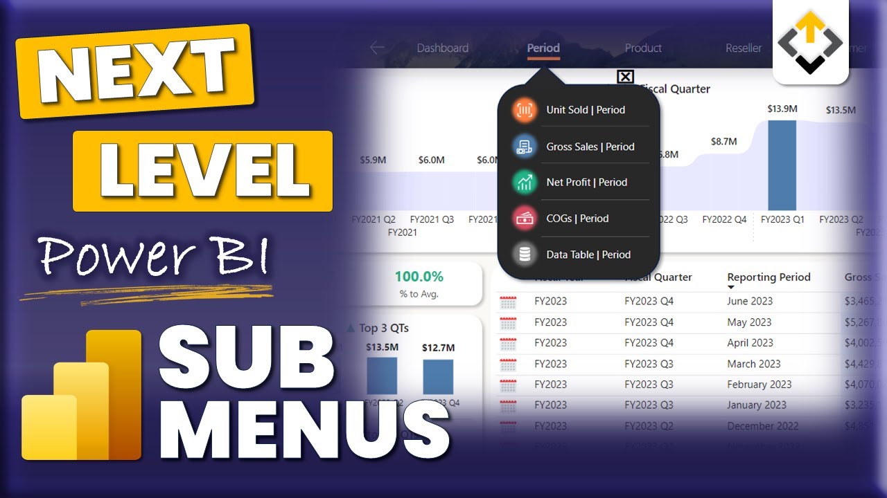 Take your Power BI Navigation Menus to the Next Level  - Full PBI UX/UI Design Tutorial