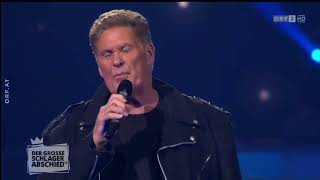 David Hasselhoff - Medley. Crazy For You &amp; Looking For Freedom | Der große Schlagerabschied | 2023