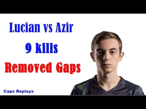 LUCIAN vs AZIR - G2 Caps Replays - Removed Gaps - Learning Section