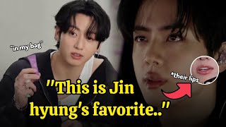 Download lagu REVEALED! Jungkook Shares how Jin's 'Favorite Stuff' Also In His Bag? The Secrets Related to Jin?! mp3