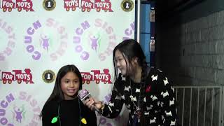 Julianna Gamiz Interview at Toys for Tots Event (11/29/21) video