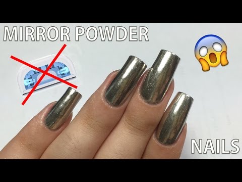 Does the MIRROR POWDER Work WITHOUT Gel Polish?! || NAIL ART 101