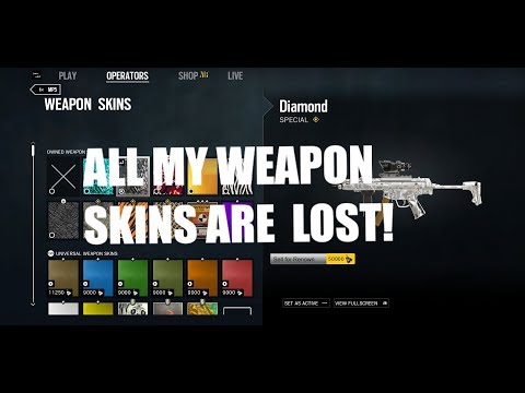 Rainbow Six Siege: MY SKINS ARE LOST!?