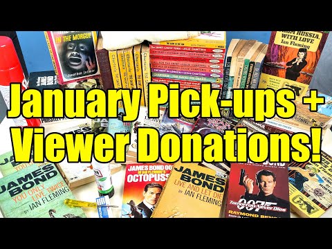 Cleaning - New - Vintage Paperback Pick-Ups + Viewer Donations - January 2021 - ASMR, Maybe!