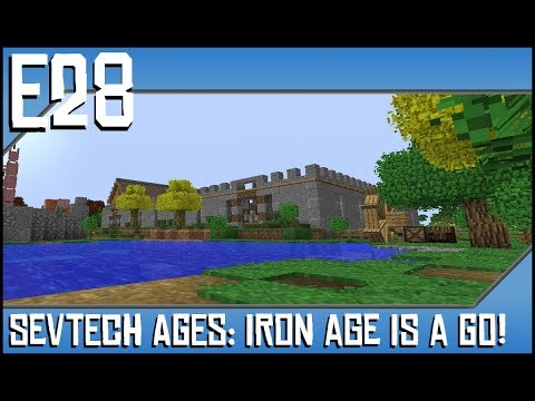 Sevtech Ages-Iron Age Is A Go!-Ep28-Modded Minecraft-Tinker's Table, Iron Ore, and Paper