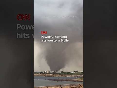 Powerful tornado hits western Sicily
