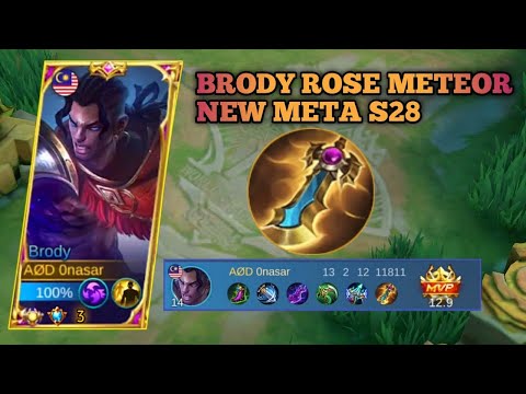 NEW META‼️Brody Build Attack Speed Tersakit S28|MLBB