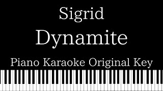 【Piano Karaoke】Dynamite / Sigrid【Original Key】