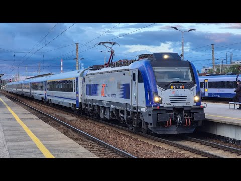 Wieczorne pociągi na stacji Warszawa Wschodnia - Maj 2025