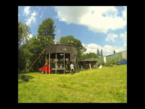 Aufbau einer 3 Stock Jurte