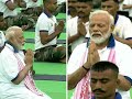 Watch PM Modi Performs Yoga At Prabhat Tara Ground In Ranchi