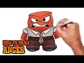 How to Draw Anger- Inside Out- Simple Video ...