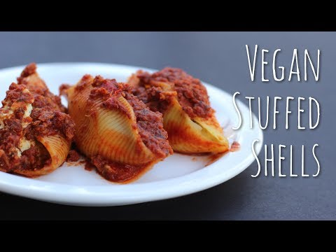 ヴィーガンシェルの詰め物 (Vegan Stuffed Shells)