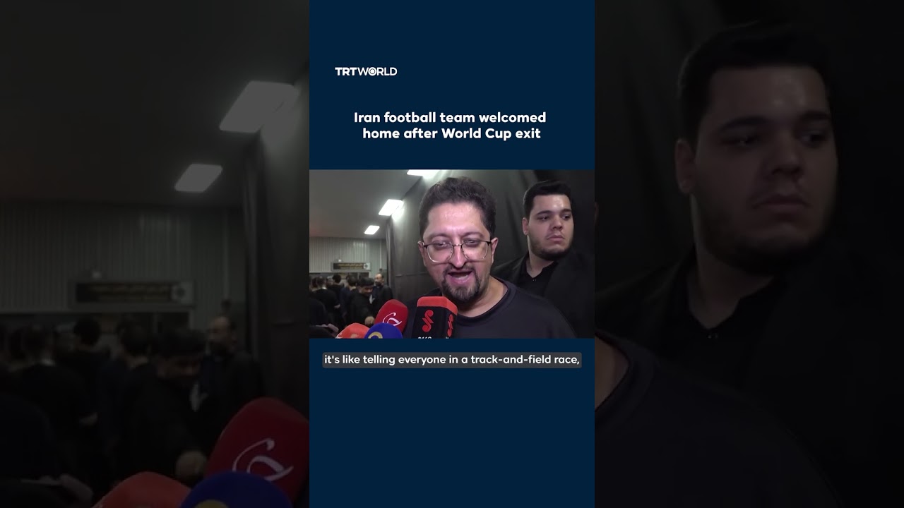 Video | Iran football team welcomed home after World Cup exit