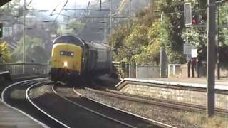 preview picture of video 'Deltic 55022 at Durham, UK (5 October 2007)'
