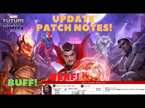 UPDATE PATCH NOTES! Dr. Strange NERFED! Dormammu BUFFED! - Marvel Future Fight