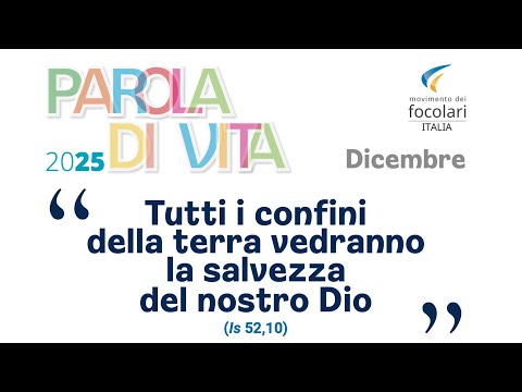 Parola di Vita Dicembre 2025