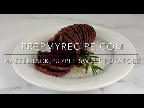 HASSELBACK PURPLE SWEET POTATOES - How to Make these Delicious Hasselback Potatoes!