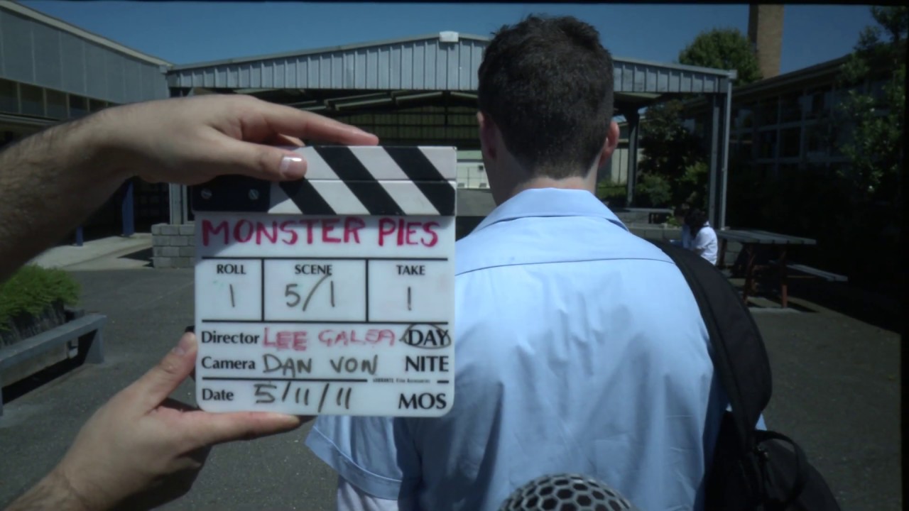 TAKE 1 of DAY 1 of Principal photography on Monster Pies.
