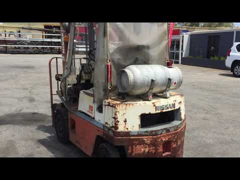 GA1319 - 1992 Nissan H01A18U 1.5 Tonne Container Mast LPG Forklift