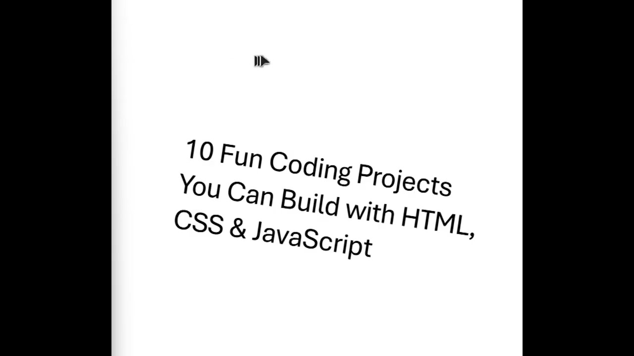 Top 10 projects for html, css, js