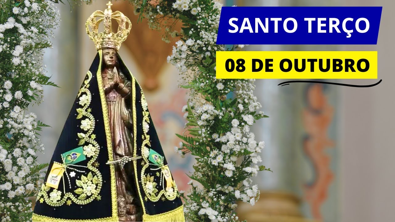SANTO TERÇO DE APARECIDA DE HOJE - 08/10/2024 | MISTÉRIOS DOLOROSOS | 27ª SEMANA DO TEMPO COMUM