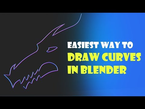 easiest way to draw curved shapes in blender 2 8