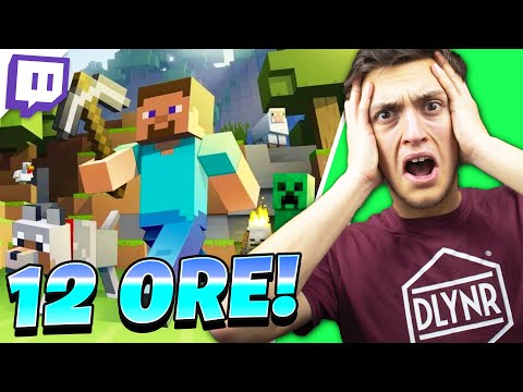 MARATONA 12H di MINECRAFT HARDCORE con Leo