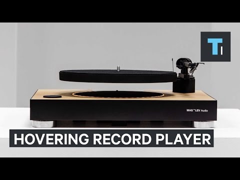 Turntable by MAG-LEV plays records in mid-air