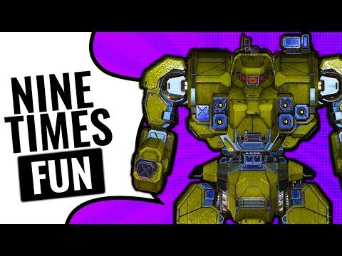 HOW MANY LASERS CAN YOU FIT? 9x ER Medium Laser Warhammer - Mechwarrior Online 2017 MWO - TTB