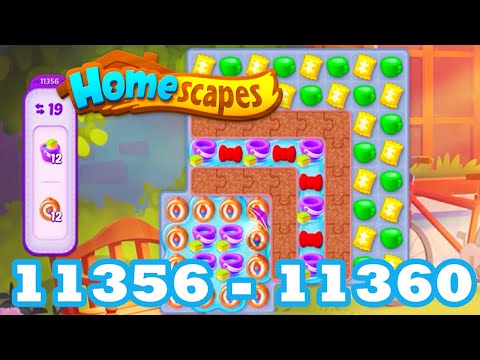 Homescapes Level 11356 - 11360 HD 3 - match puzzle Gameplay | android | IOS | 11357 | 11358 | 11359