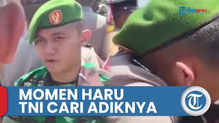 Momen Haru Anggota TNI Mencari Adiknya saat Pelantikan Polri Polda Sumut 2022