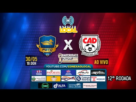 PATO FUTSAL X CAD/GUARAPUAVA - 12ª RODADA PARANAENSE DE FUTSAL CHAVE OURO