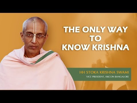 The Only Way To Know Krishna | HH Stoka Krishna Swami